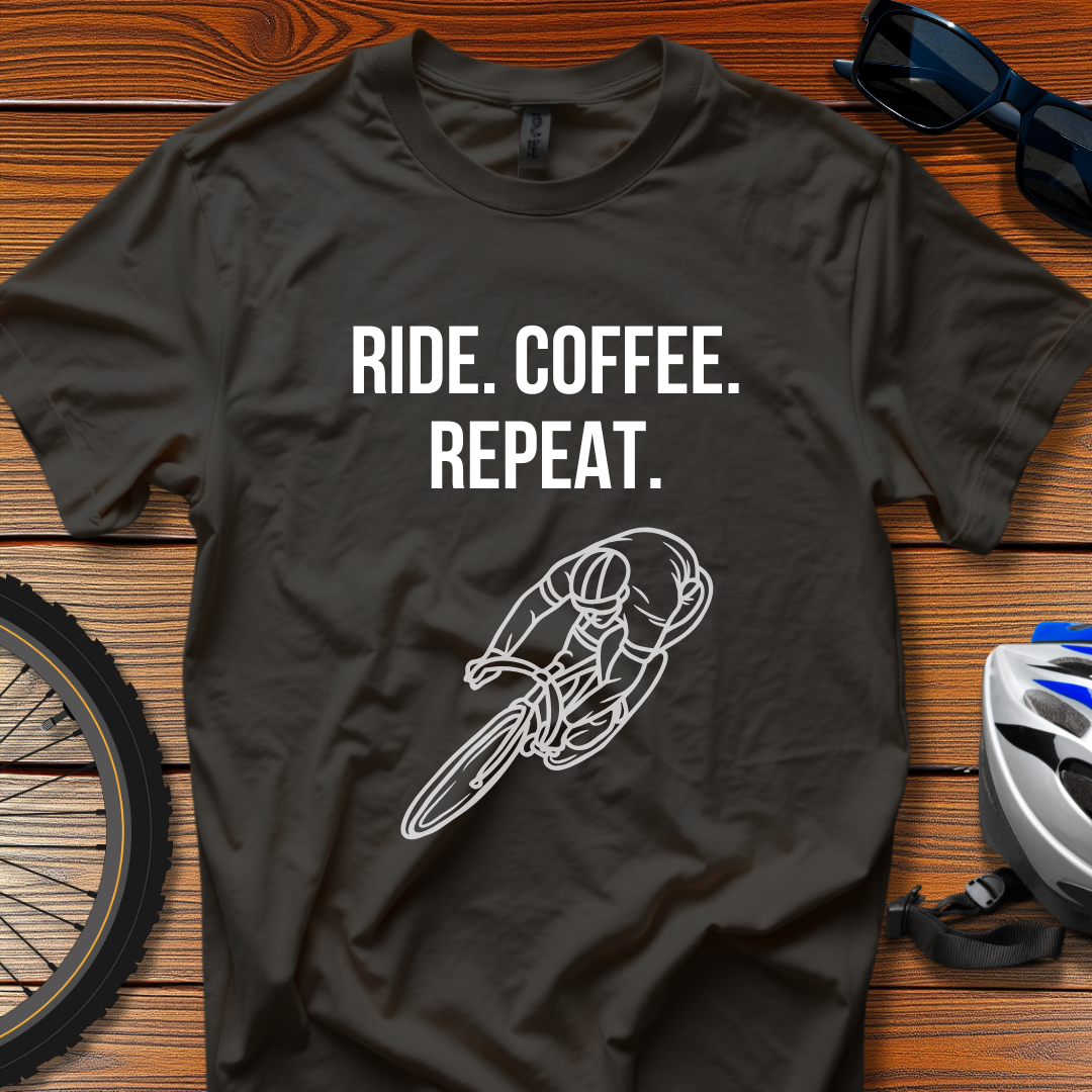 Ride Coffee Repeat Tee