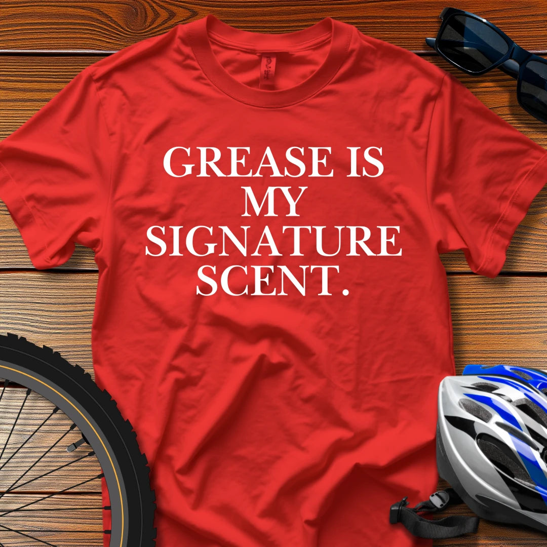 Grease is My Signature Scent T-Shirt Red / 3XL