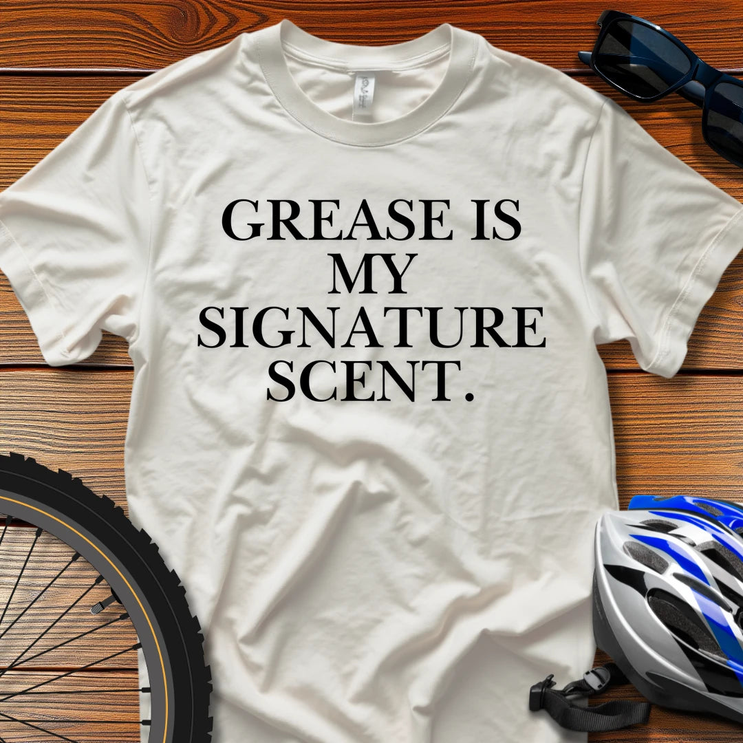 Grease is My Signature Scent T-Shirt White / 3XL