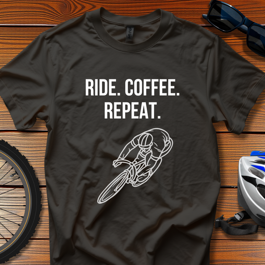 Ride Coffee Repeat Tee